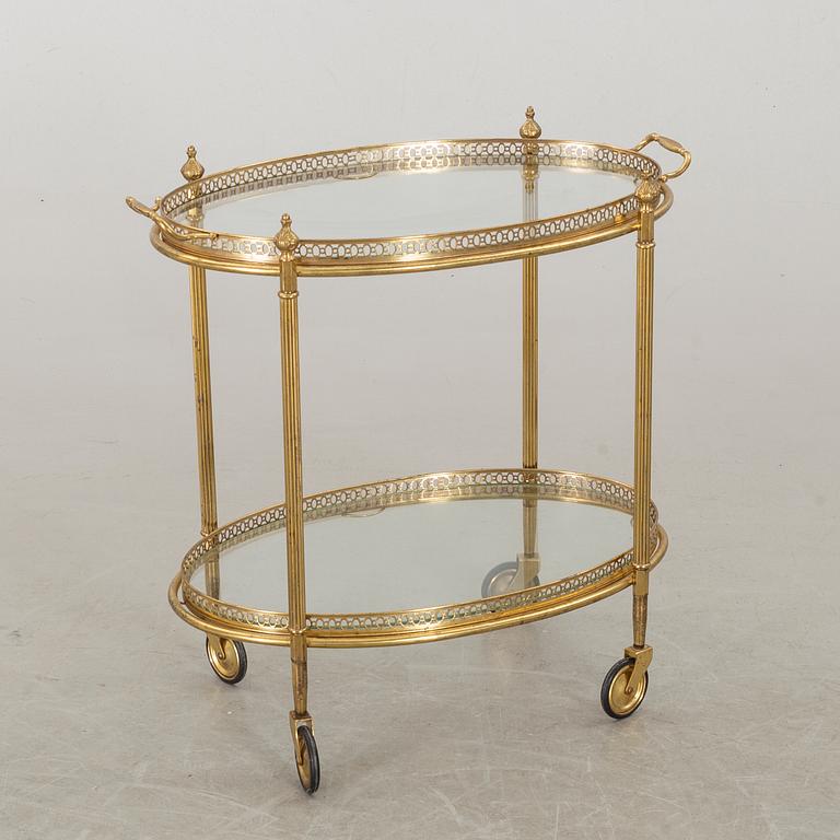 A 20th CENTURY SERVING TROLLEY.