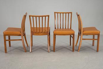 STOLAR, 4 stycken, Börge Mogensen,Danmark 1900-talets andra hälft.