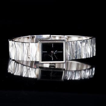 ARMBANDSUR, dam, sterling silver, Matti Hyvärinen Åbo 1978.