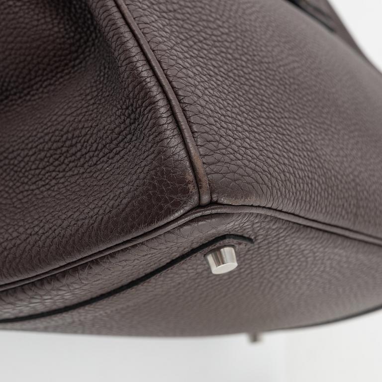 Hermès, a chocolate brown Togo leather 'Birkin 35' handbag, 2008.