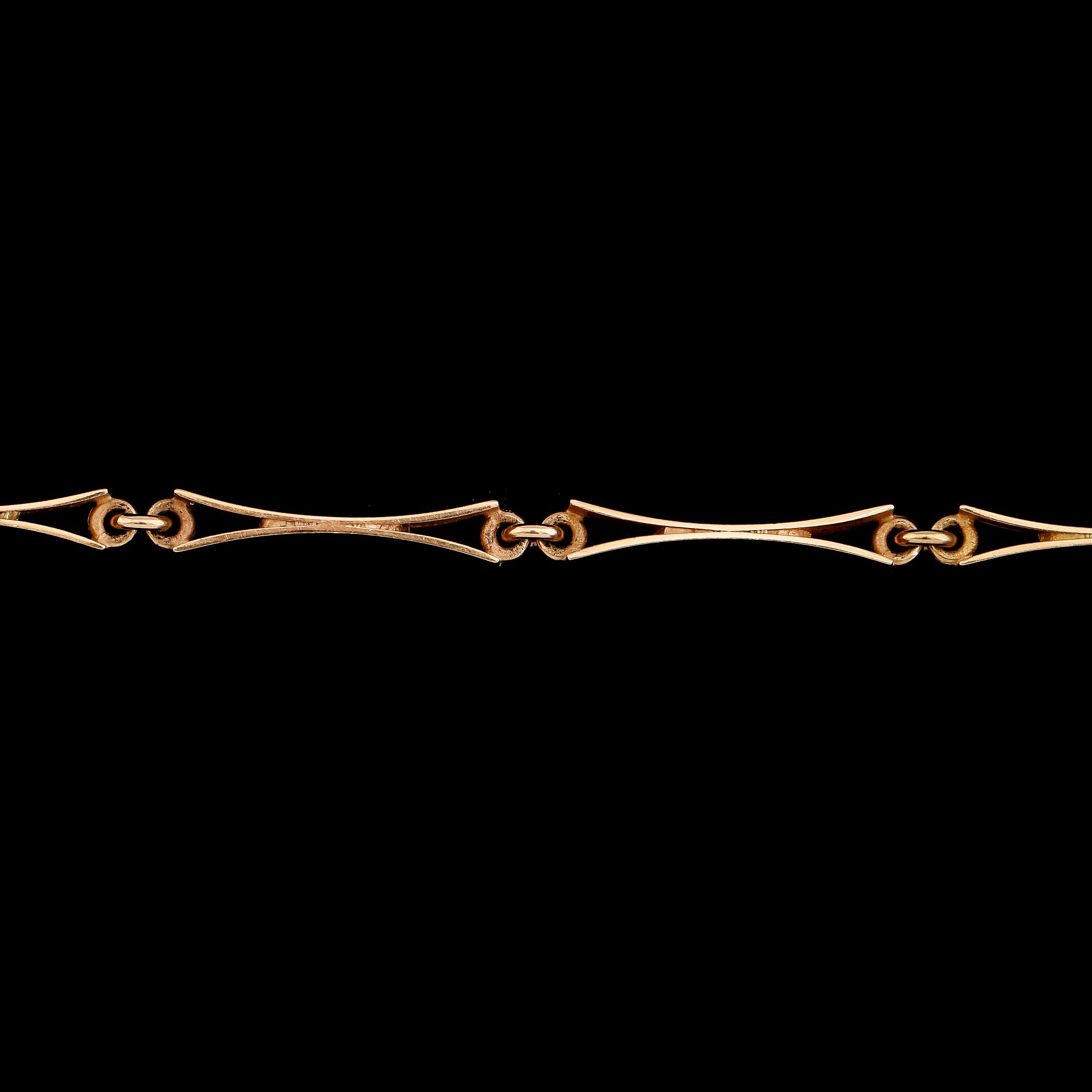 COLLIER, 18K guld, Formgivare & Silversmed Liljedahl, 1993. Vikt ca 29 g.