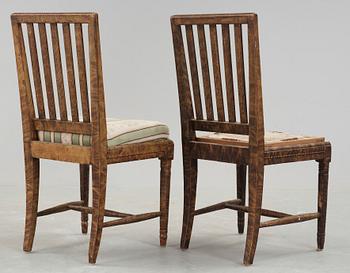 STOLAR, ett par, sengustavianska, 1800-talets första hälft.