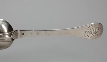 RÅTTSVANSSKED, silver, Conrad Ludolph, Köpenhamn, verksam 1679-1729. Vikt ca 55 gram.