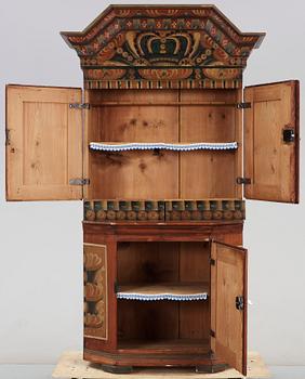 KRONSKÅP, allmoge, Dalarna 1800-talets första hälft.