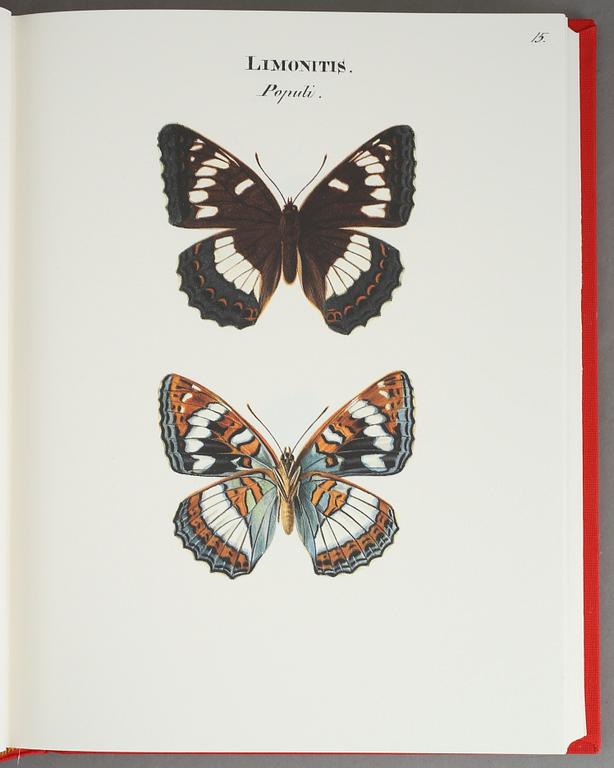 BOKBAND, Wilhelm von Wright, Swenska fjärilar, band 1-3. Rene Coeckelberghs Editioner, 1989.