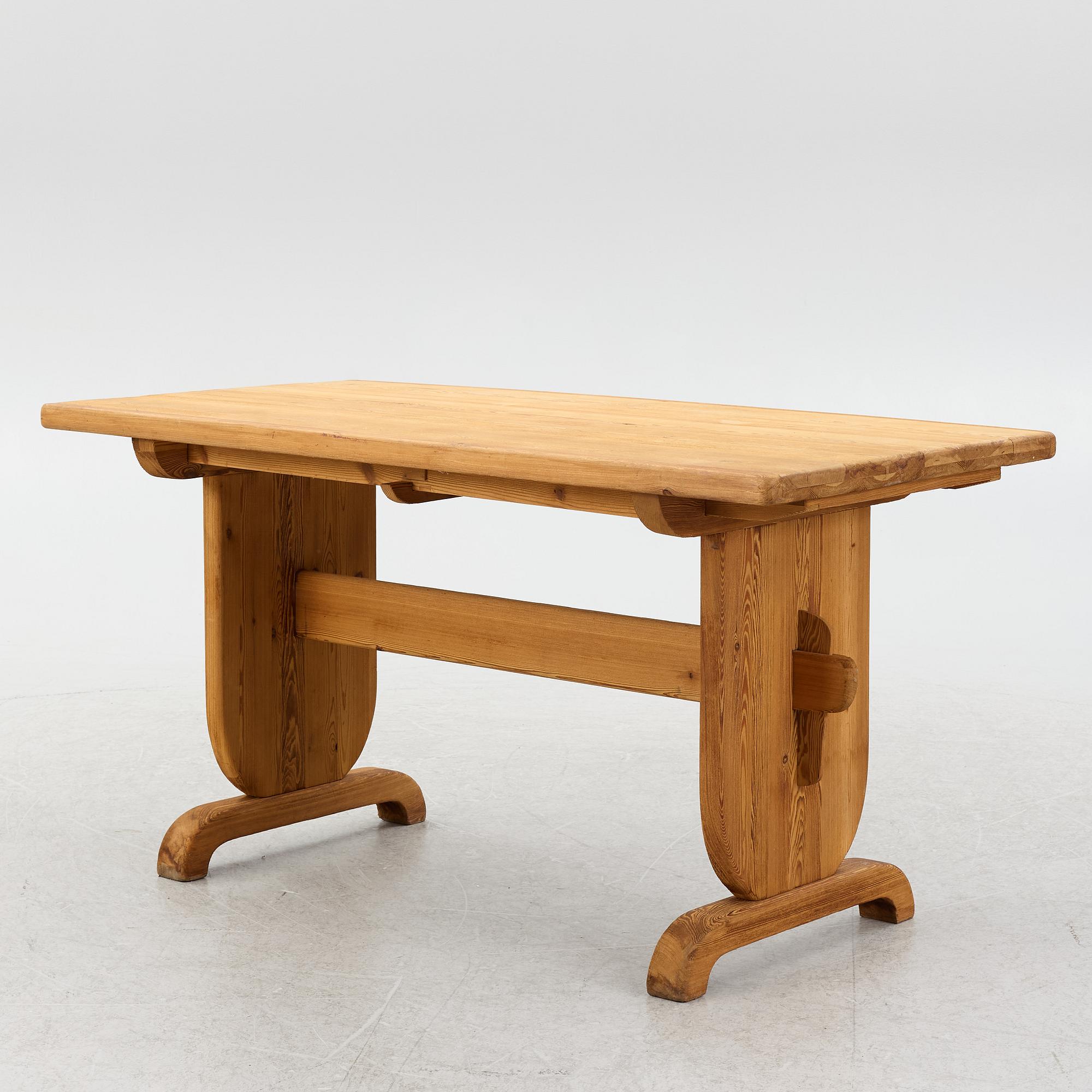 Bo Fjaestad, dining group, 7 pieces, 1950s.