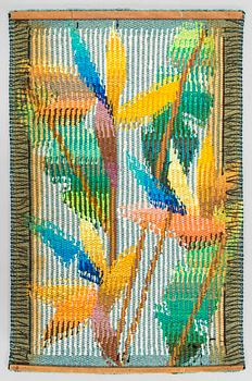 Eila Ampula, tapestry, signed Eila.