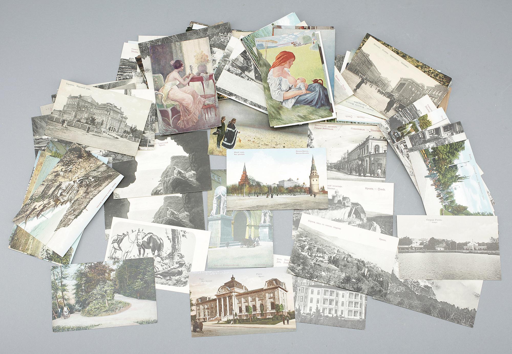 VYKORT, ca 100 st, Ryssland, tidigt 1900-tal.