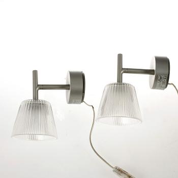 VÄGGLAMPOR, ett par, "Romeo Babe", Philippe Starck, Flos, designade 1996.