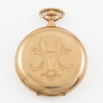 Omega, hunter, pocket watch, 52 mm.