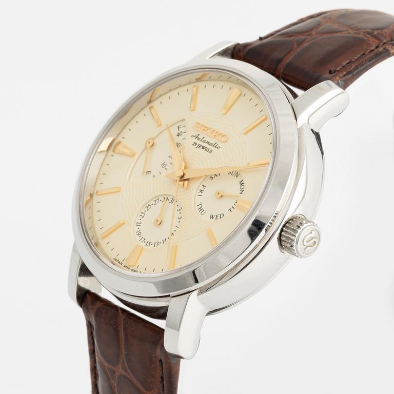 Seiko, wristwatch, 39 mm.