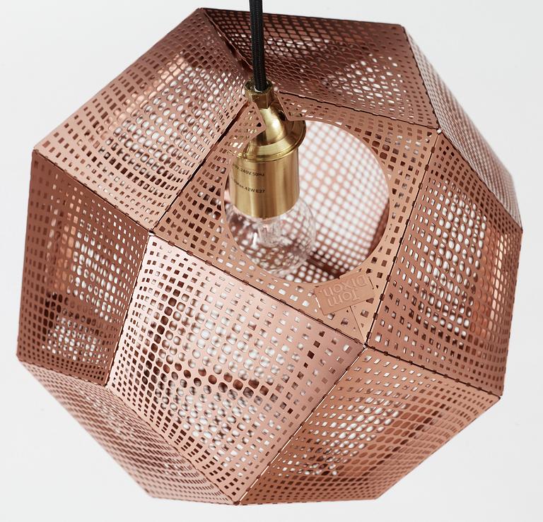 TAKLAPMA, "Etch Shade", Tom Dixon, 2000-tal. Höjd 28 cm.