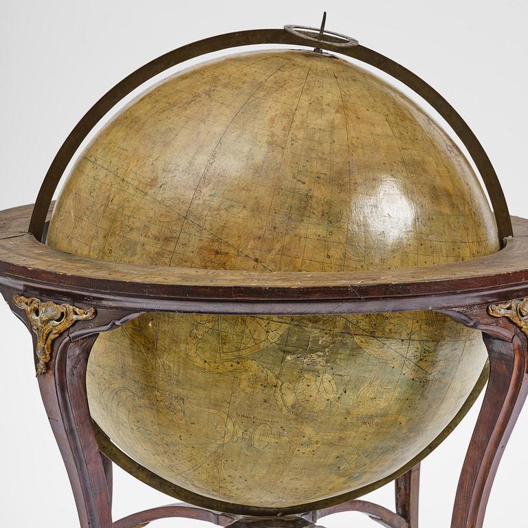 A celestial globe by A. Åkerman (manufacturer of globes in Uppsala 1759-78), 1766.
