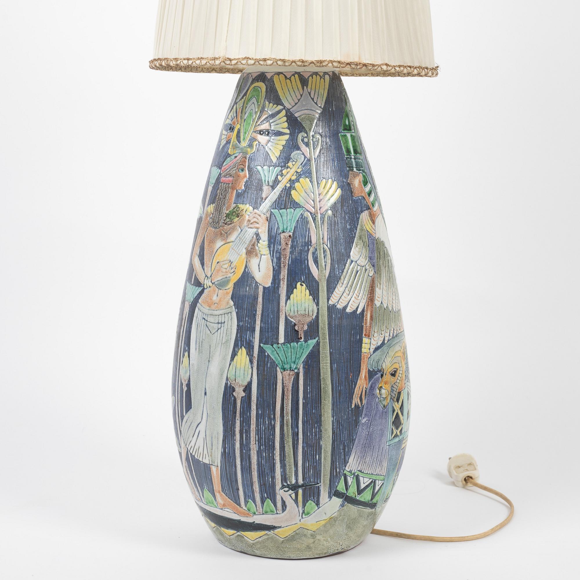 Marian Zawadzki, a floor light, Tilgmans Keramik, dated 1956.
