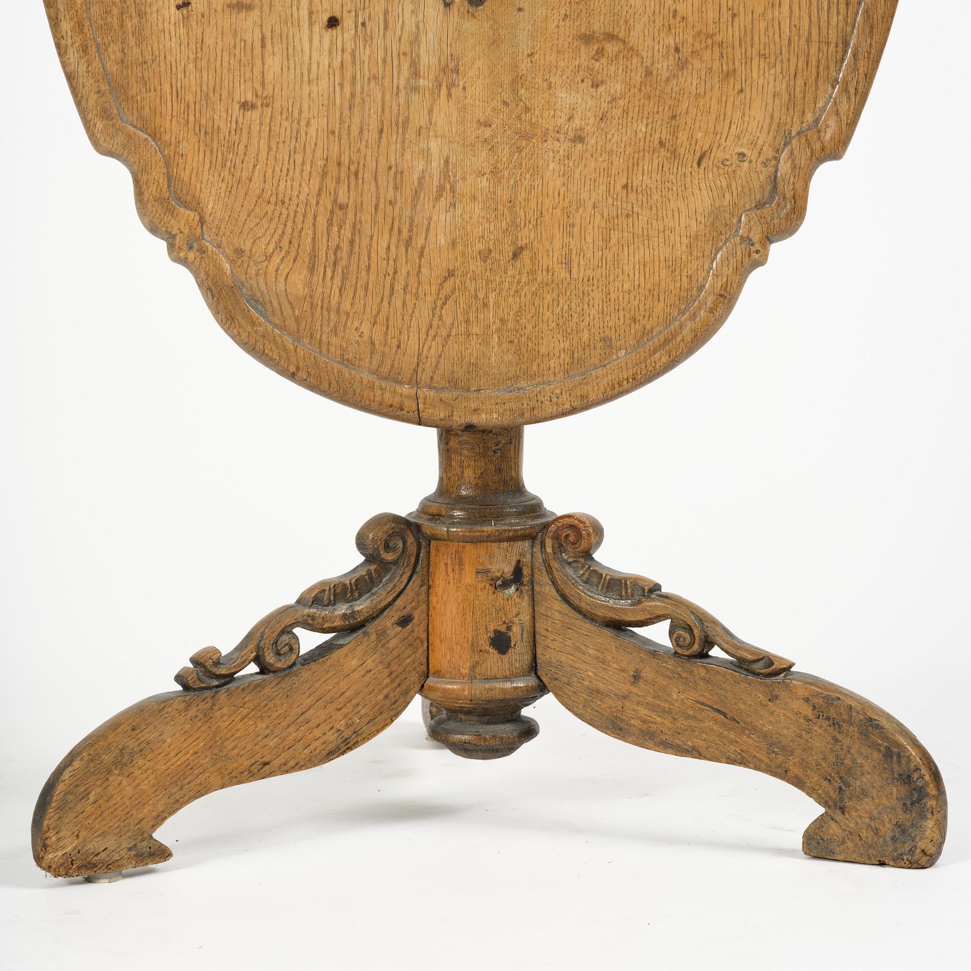 Tebord, Sverige, tidigt 1700-tal, Karolinsk Barock.