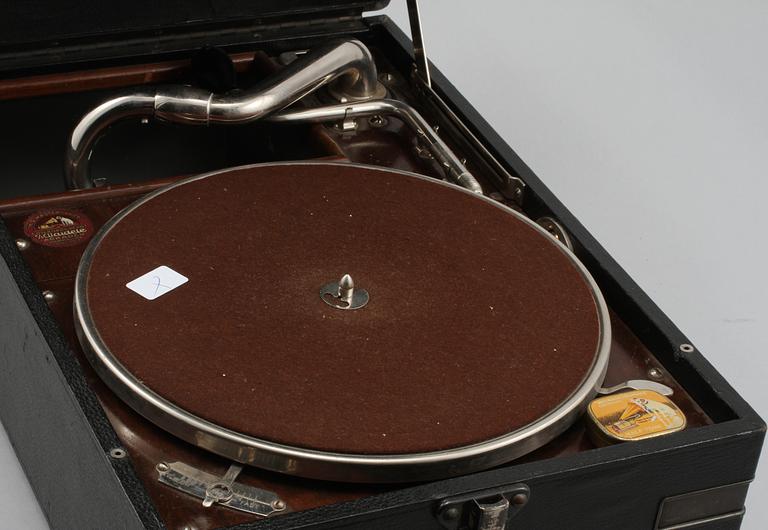 RESEGRAMMOFON, His Masters Voice, Tyskland, 1900-talets första hälft.
