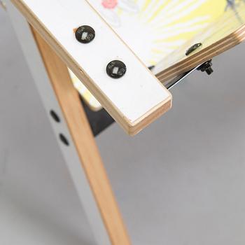 Yrjö Kukkapuro, Children's furniture, two 'Moomin S chairs'  and a table collaboration with Modeo and Moomin Characters.