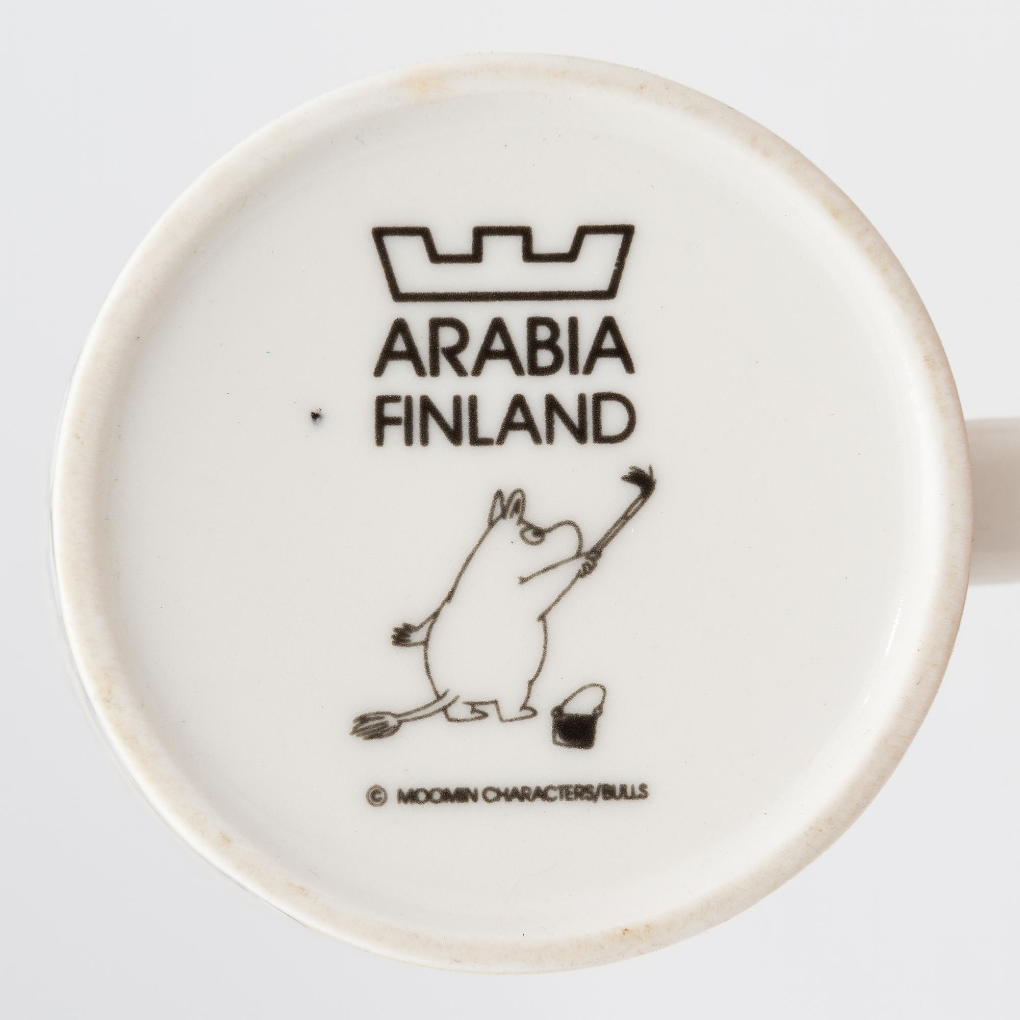 Muminmuggar, 2 st, Moomin Characters, Arabia, Finland 1990-96.