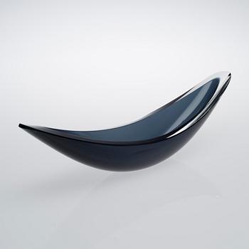 KAJ FRANCK, A GLASS SCULPTURE. Lancet. Signed K. Franck, Nuutajärvi Notsjö -57.