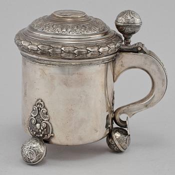 STOP, silver, Carl Gustaf Hallberg, Stockholm, 1943. Vikt 580 g.