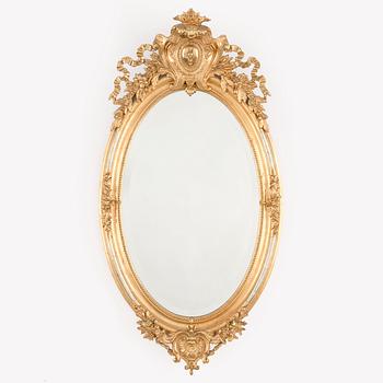 A late 19th century mirror.