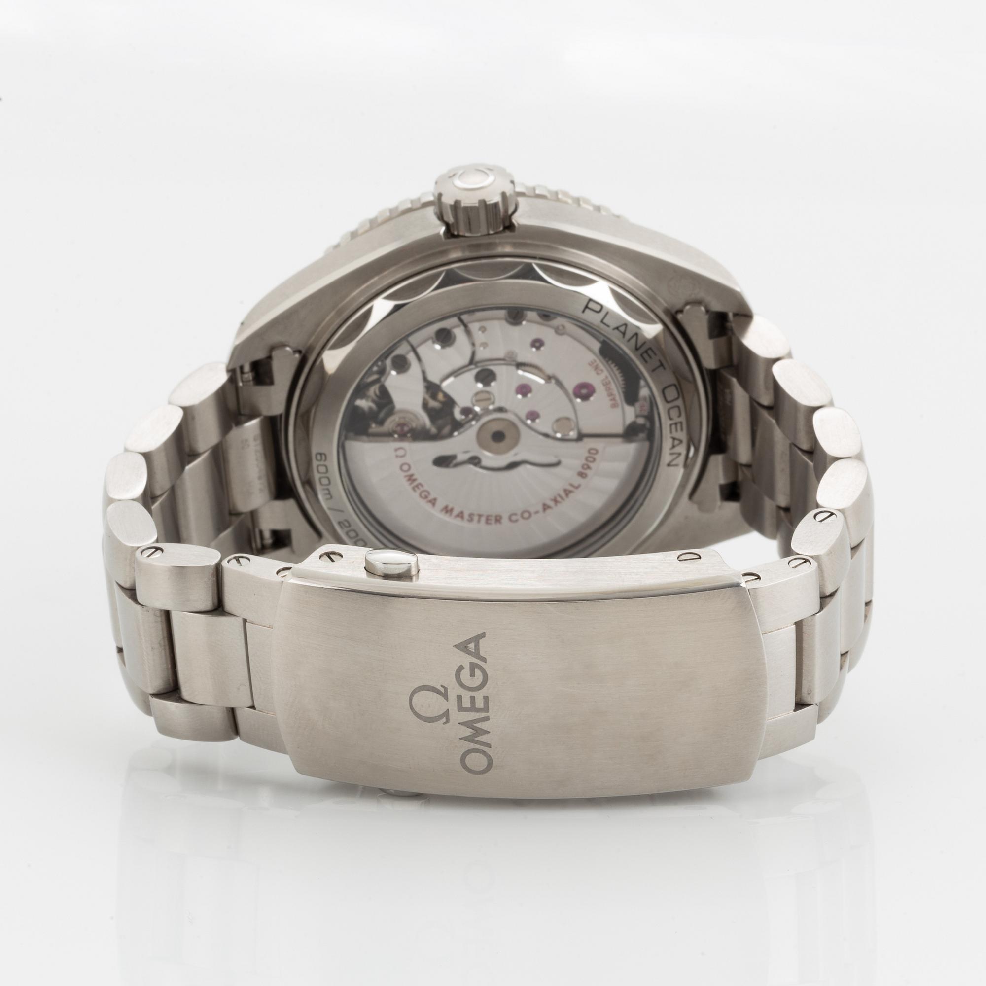Omega, Seamaster, Planet Ocean 600M, Co-Axial, Chronometer, wristwatch, 43.5 mm.