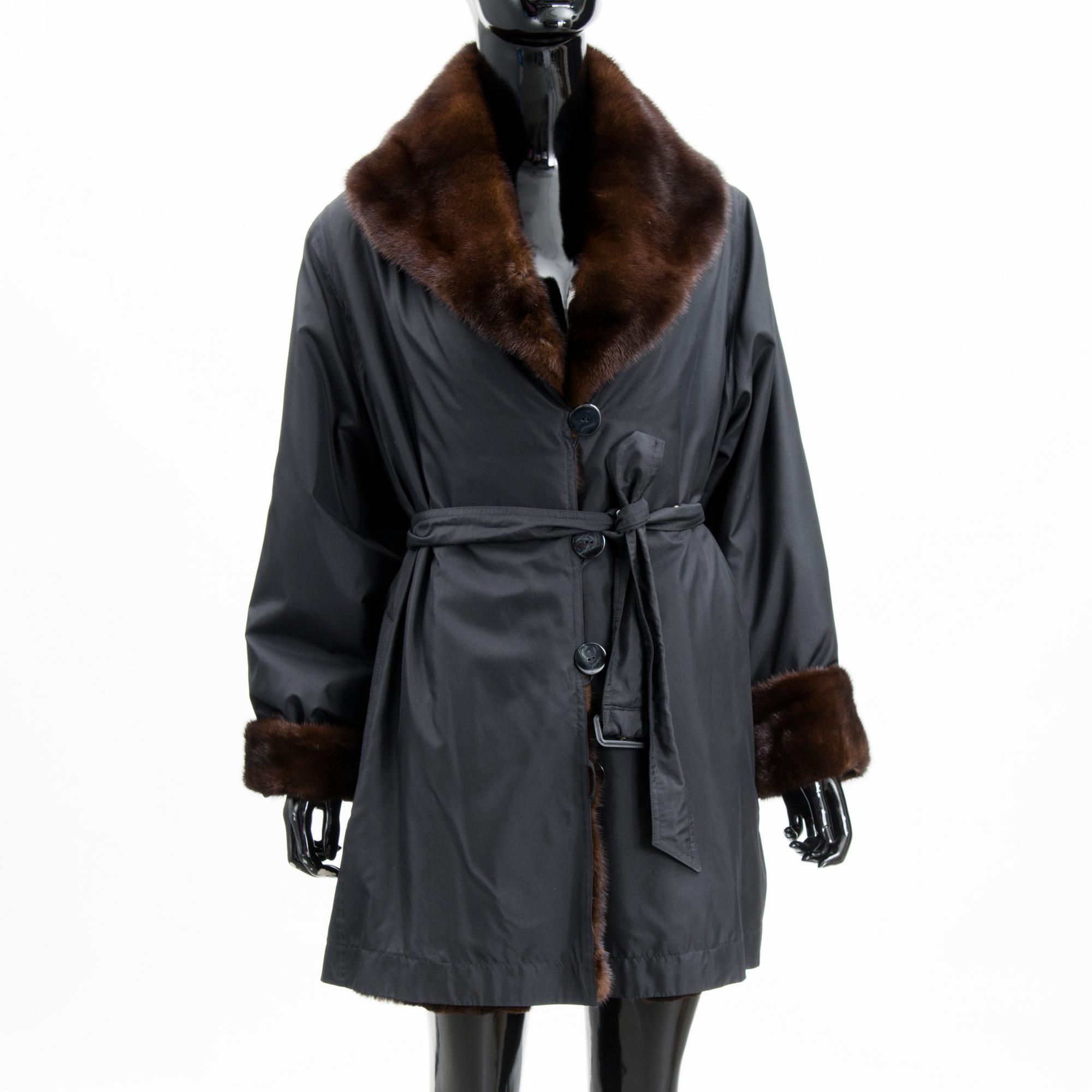 A Grünstein Fur Lined Coat.