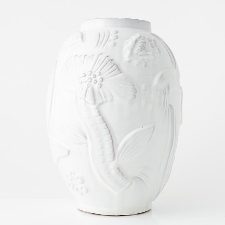 Anna-Lisa Thomson, an earthenware vase, Upsala-Ekeby, mid 20th Century.