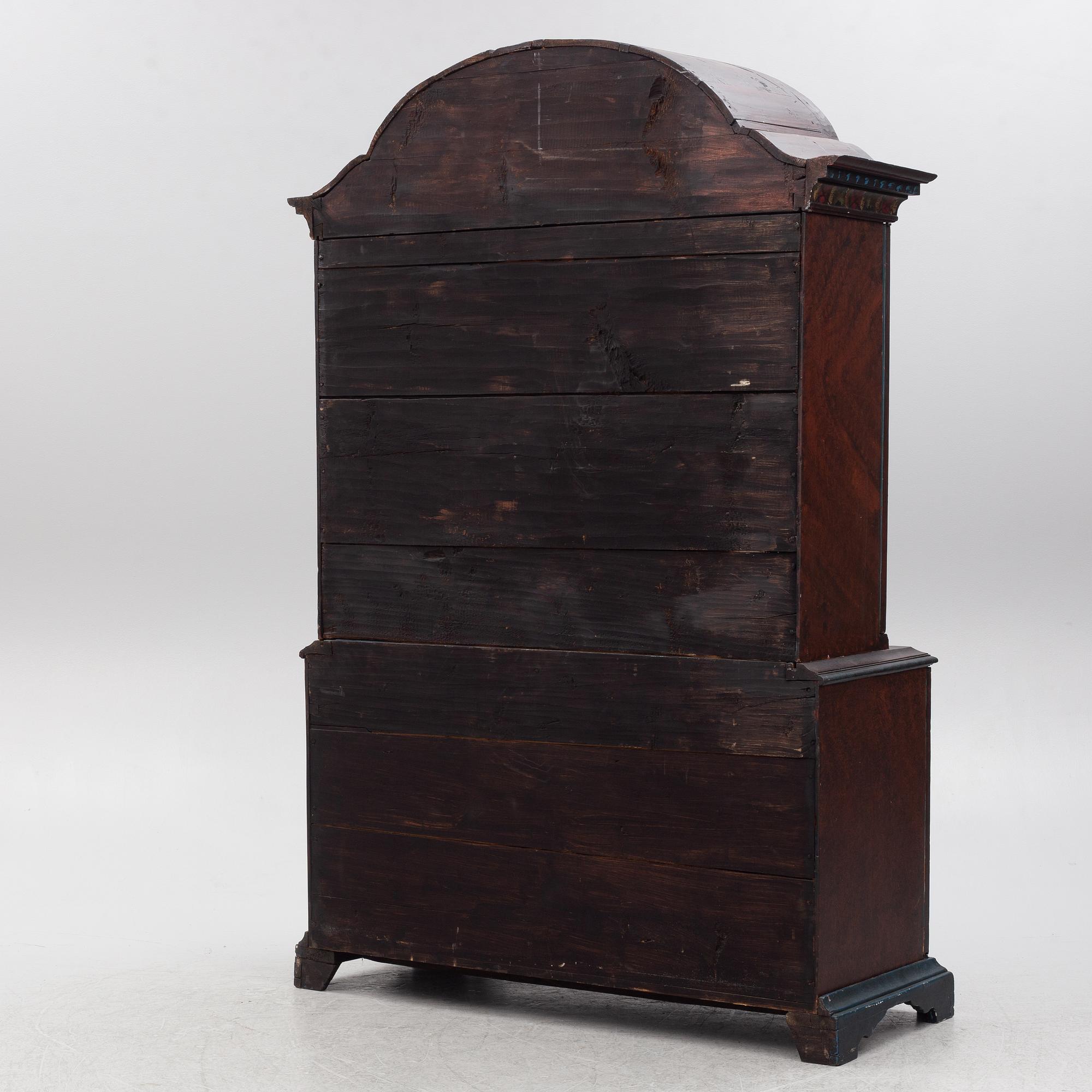 A painted cabinet, 18th/19th Century.