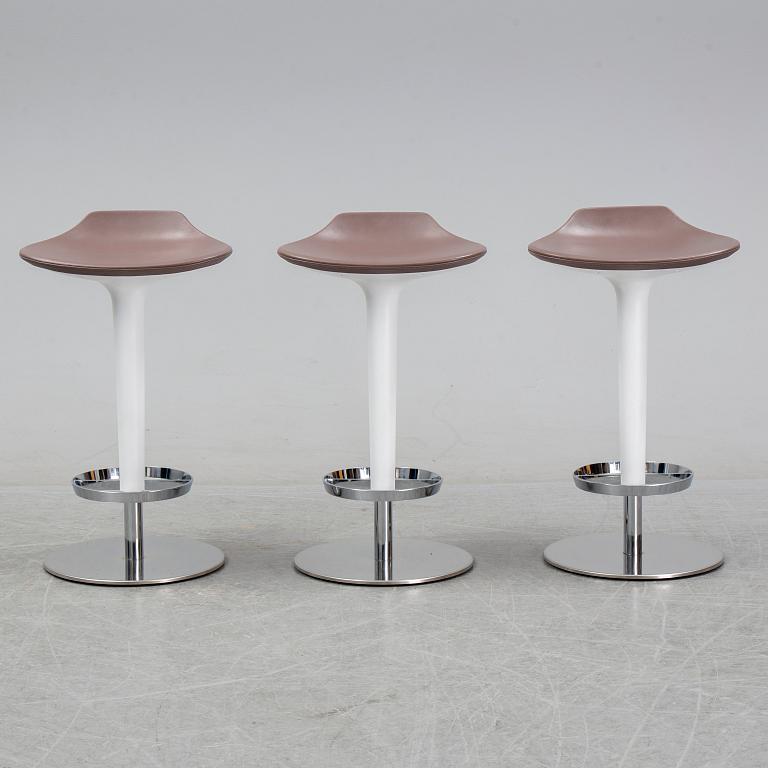 Simon Pengelly, a set of three 'Babar' bar stools from Arper, Italy.