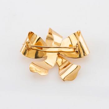 Brooch 18K gold, Ljungström & Anderson Stockholm 1946.