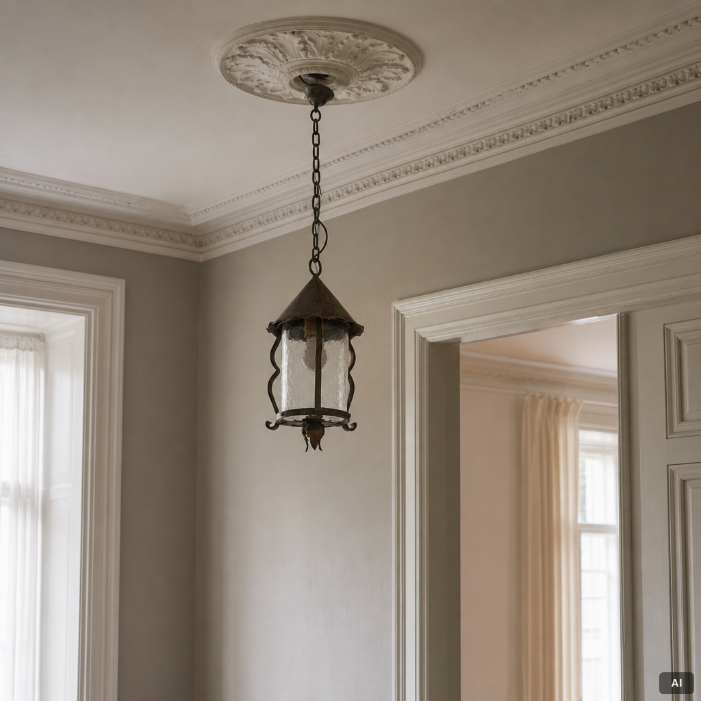 A ceiling lantern, 1920s.