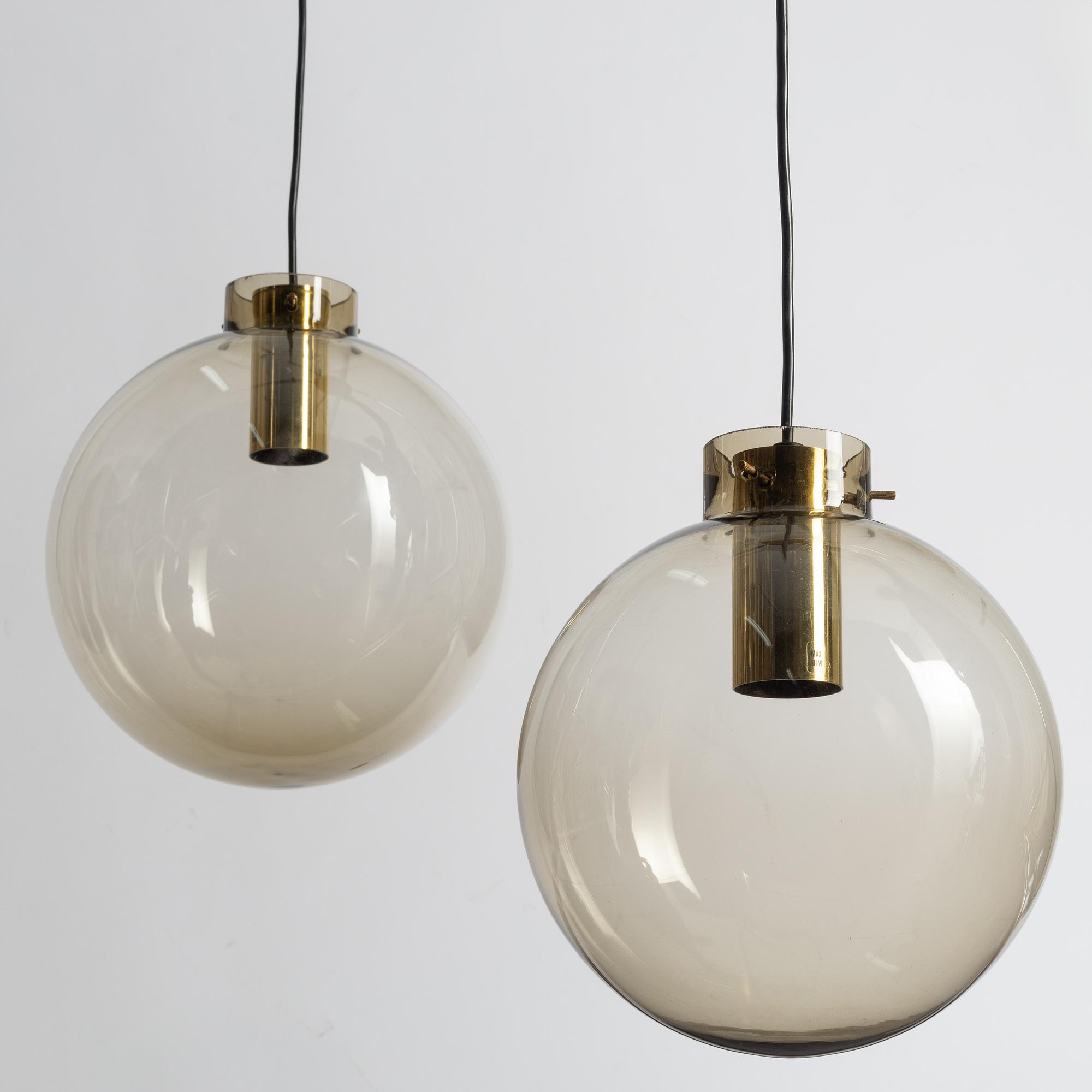 Jonas Hidle, taklampa, modell 7503-3, Høvik Lys, Norge, 1900-talets andra hälft.