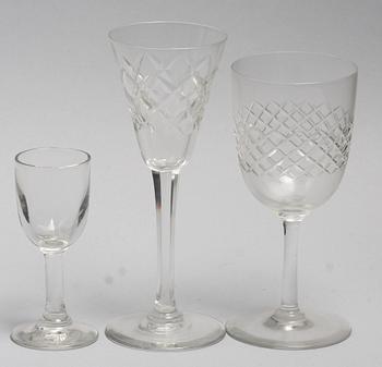 GLASSERVIS, 74 delar.