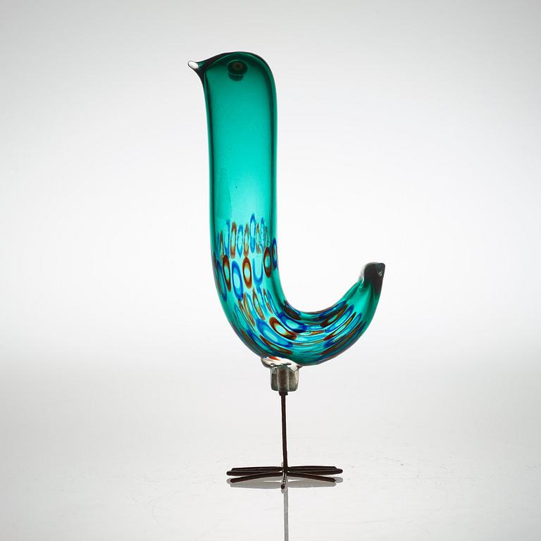 An Alessandro Pianon 'Pulcino' glass bird, Vistosi, Italy, 1960's.