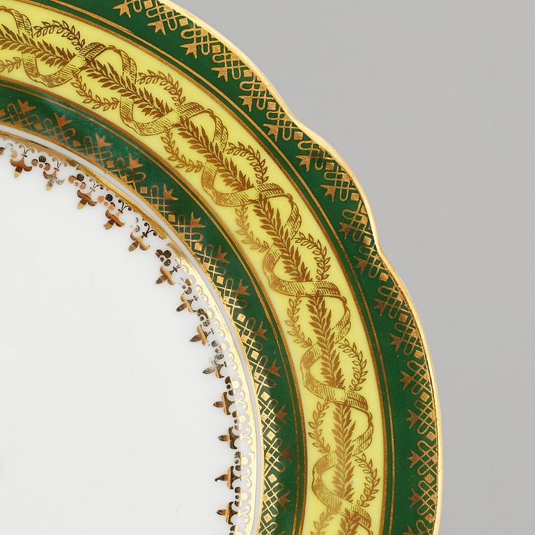 DESSERTSERVIS, 49 delar, porslin. Okänd formgivare, 1900-tal.