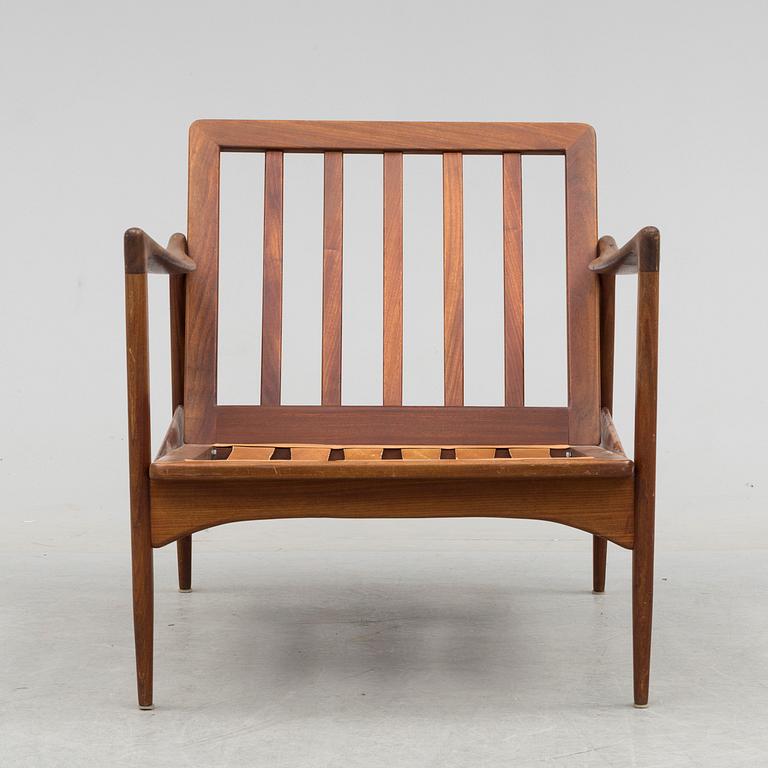 An 1960´s teak frame for an easy chair by Ib Kofod Larsen.