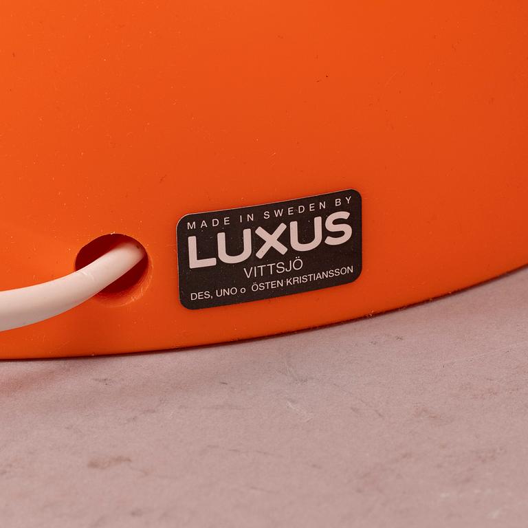 UNO & ÖSTEN KRISTENSSON, a paur of 'Luno table lights, Luxus, 1970's.