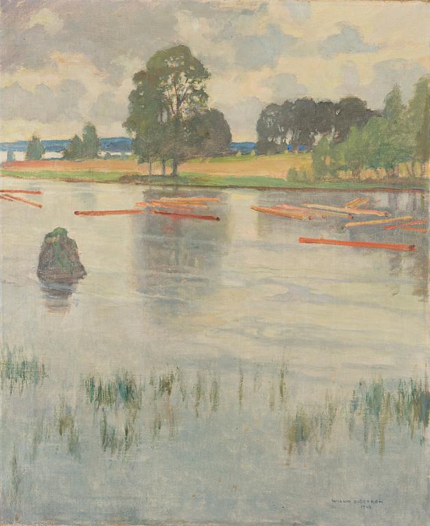 Wilho Sjöström, oil on canvas, signed and dated 1943.