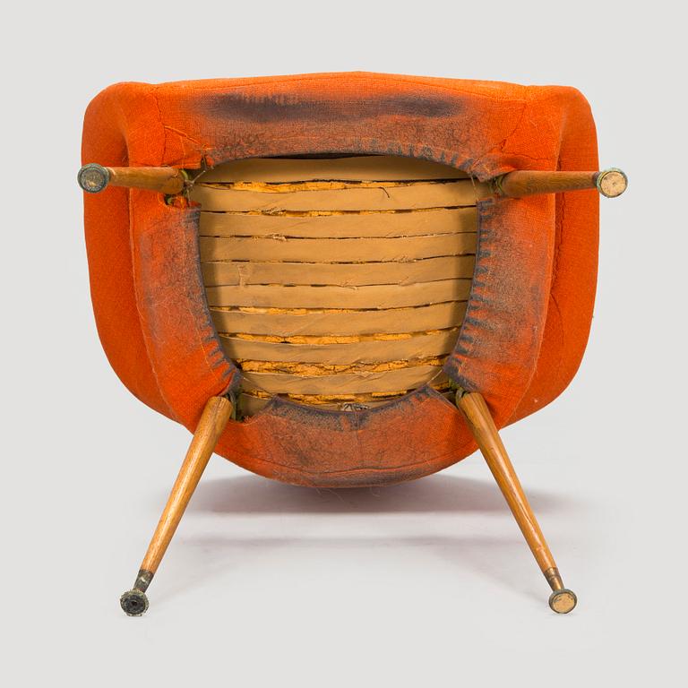 Gastone Rinaldi, nojatuoli, "DU 55 P", Italia. Malli muotoiltu vuonna 1954.