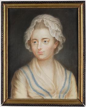 OKÄND KONSTNÄR, ett par, pastell på papper, ej signerade, omkring år 1800.