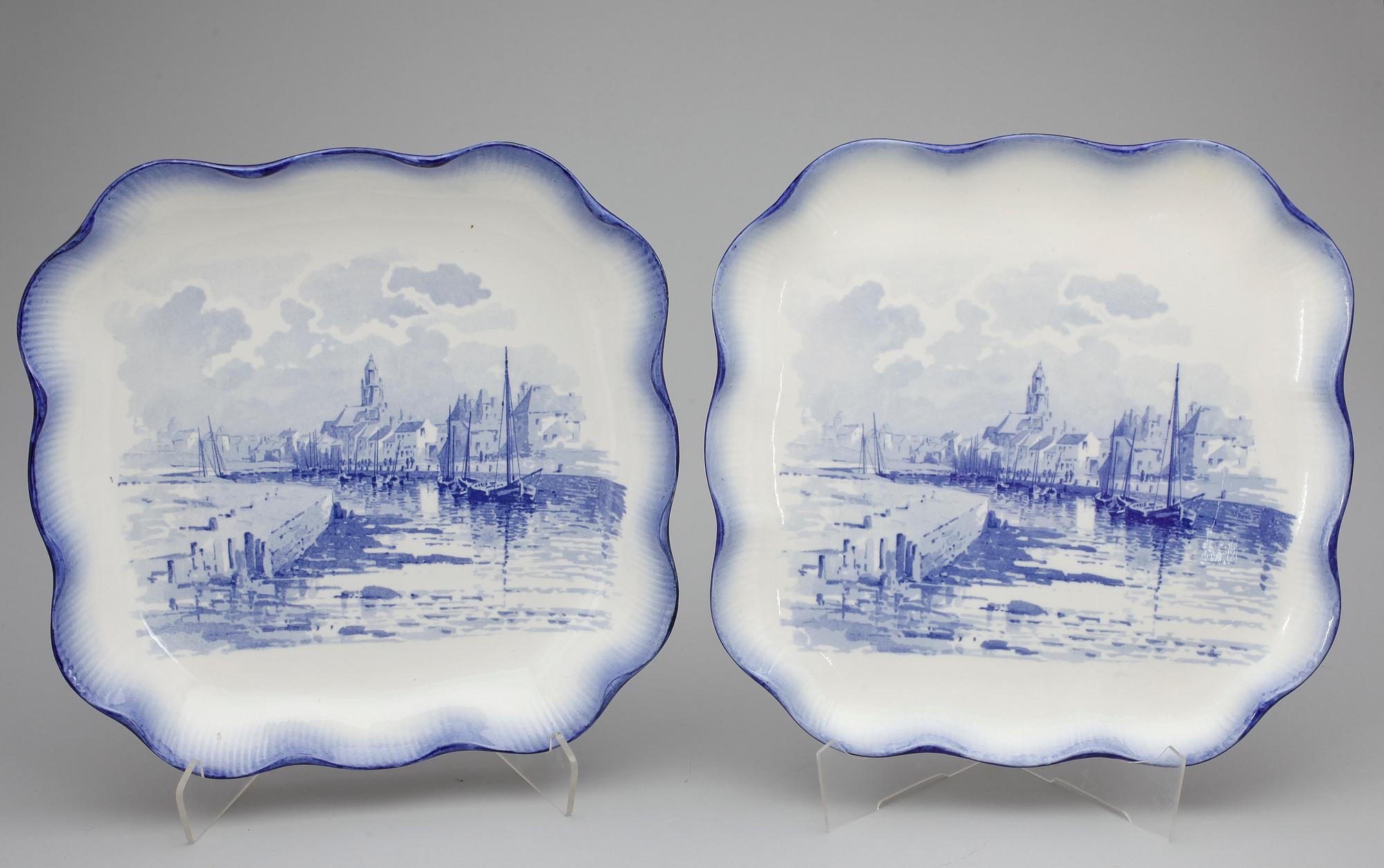 MATSERVIS, 57 delar, "Terre de fer Vermont feres", Paris, omkring 1900.