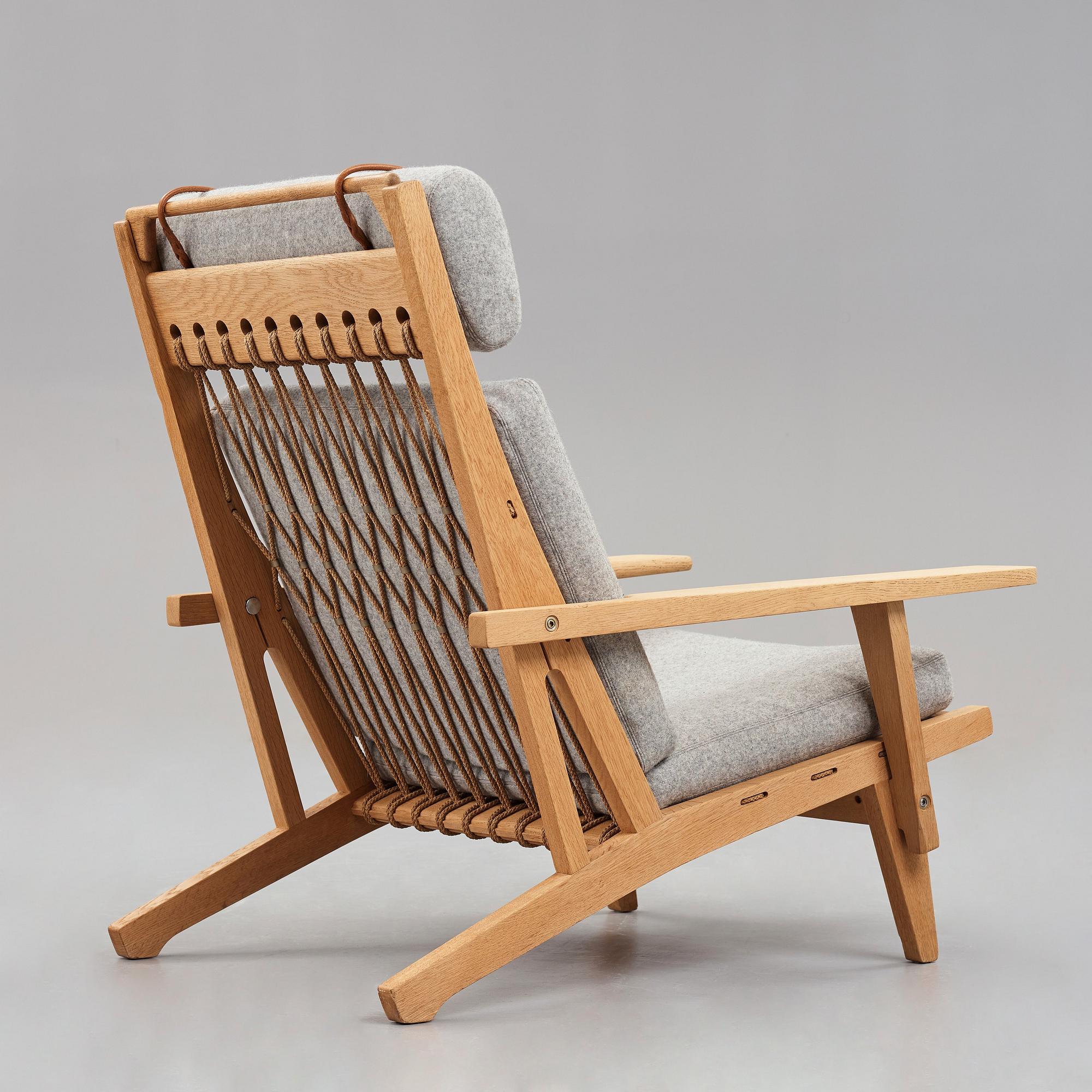 HANS J WEGNER, fåtölj, "GE375" Getama, Danmark, 1970-tal.