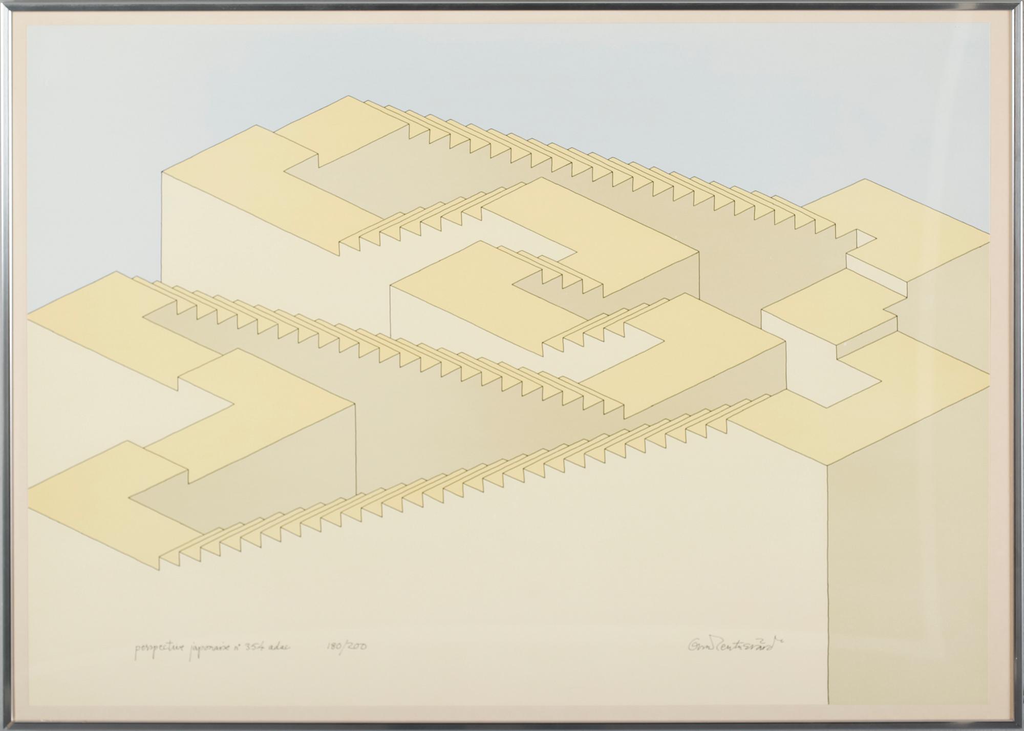 OSCAR REUTERSVÄRD, 2 st, färglitografi,  signerade och numrerade 94/200 och 180/200.