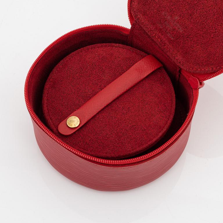 Louis Vuitton, a red epi leather 'Ecrin Bijoux Jewelry case', 2003.