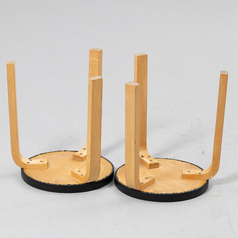 Alvar Aalto, Stools, a pair, Artek.