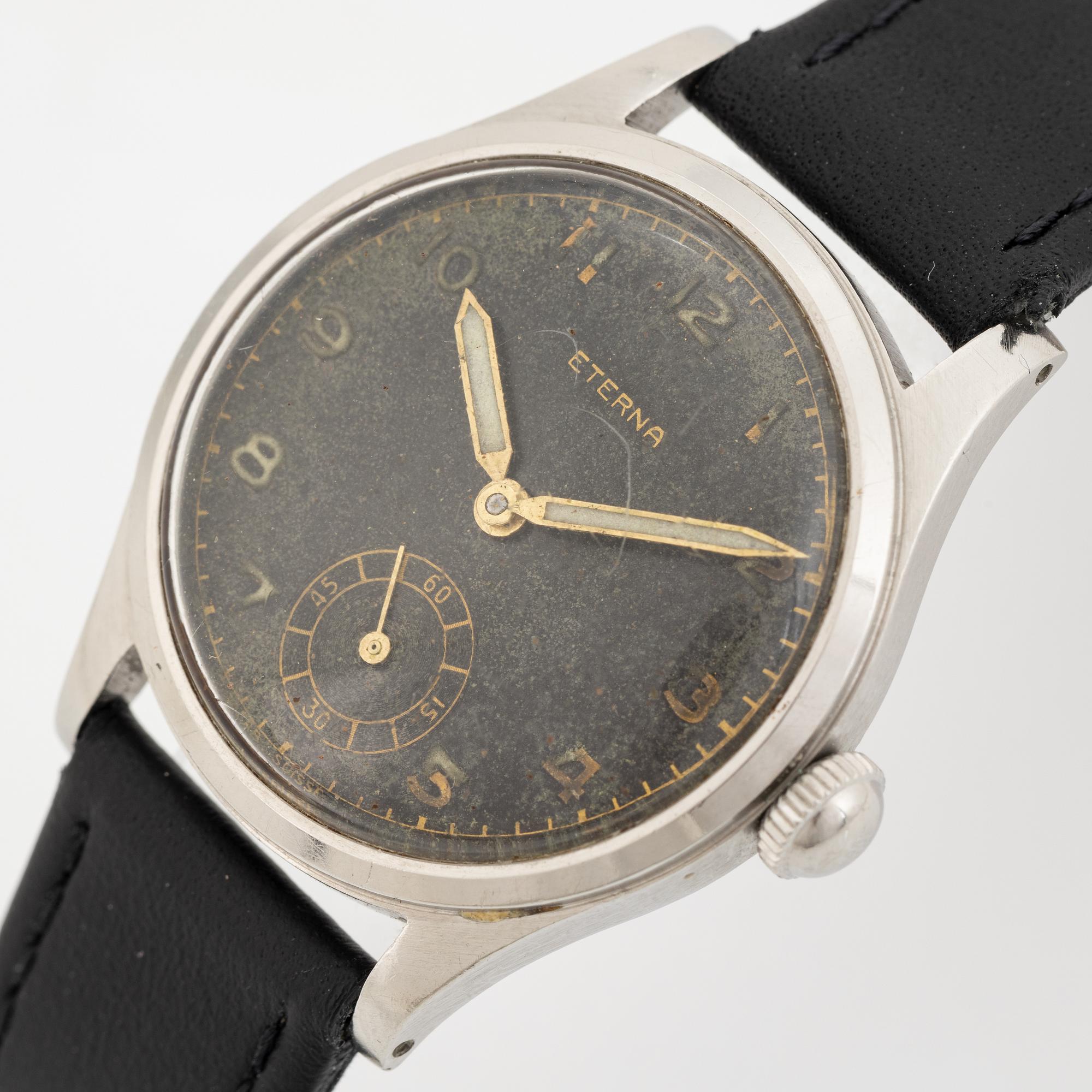 Eterna, "Tre Tacche", wristwatch, 31 mm.