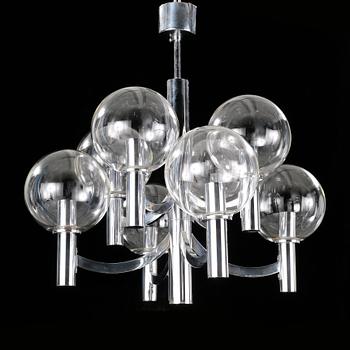 A Kaiser Leuchten ceiling lamp, later part of the 20th century.