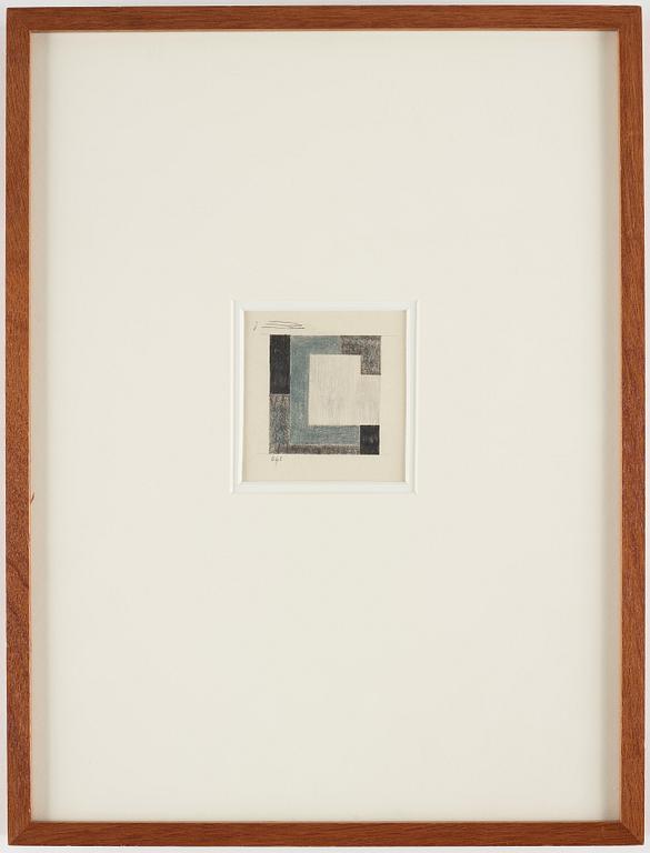 OTTO G CARLSUND, chalk and pencil, signed, executed in 1945.