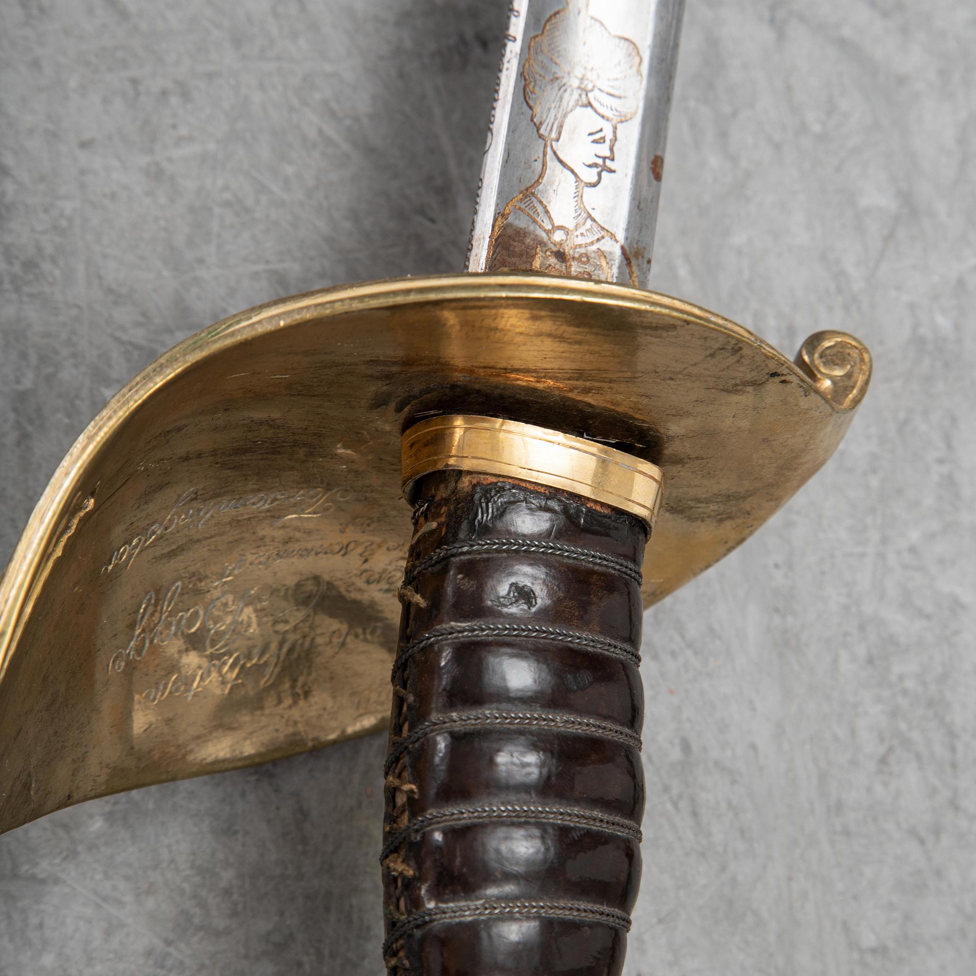 A 19th Century Swedish officer's sabre.